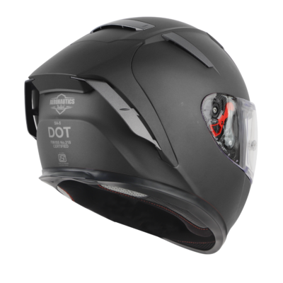 SA-5 DOT GLOSSY BLACK WITH CLEAR ANTI-FOG SHIELD VISOR - Image 3