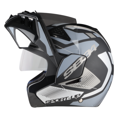 VAST SPORT-UP MAT BLACK WITH SILVER (WITH CHROME SILVER INNER SUNSHIELD) - Image 6