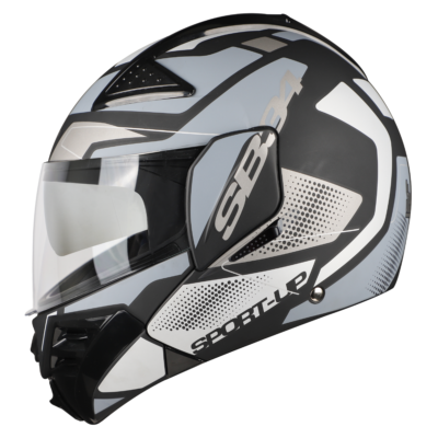 VAST SPORT-UP MAT BLACK WITH SILVER (WITH CHROME SILVER INNER SUNSHIELD) - Image 4