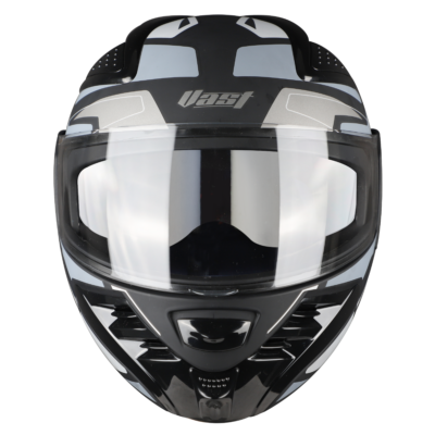 VAST SPORT-UP MAT BLACK WITH SILVER (WITH CHROME SILVER INNER SUNSHIELD) - Image 5