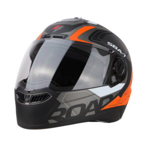 ROAD GLOSSY BLACK WITH ORANGE