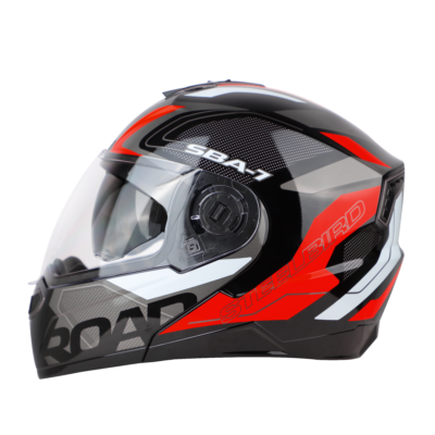 ROAD GLOSSY BLACK WITH RED (WITH INNER SUNSHIELD) - Image 3