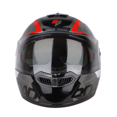 ROAD GLOSSY BLACK WITH RED (WITH INNER SUNSHIELD) - Image 2