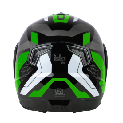 ROAD GLOSSY BLACK WITH GREEN (WITH INNER SUNSHIELD) - Image 7