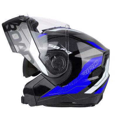 ROAD GLOSSY BLACK WITH BLUE (WITH INNER SUNSHIELD) - Image 5