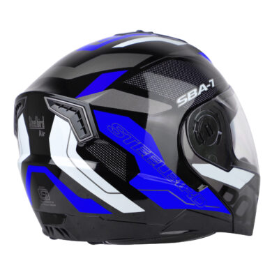 ROAD GLOSSY BLACK WITH BLUE (WITH INNER SUNSHIELD) - Image 6