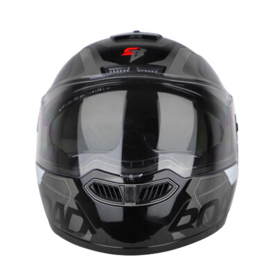 ROAD GLOSSY BLACK WITH GREY (WITH INNER SUNSHIELD) - Image 2