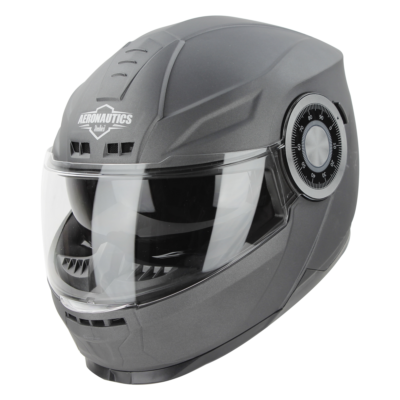 AERONAUTICS GLOSSY GREY WITH INNER SUN SHIELD AND MEDIUM-END INTERIOR