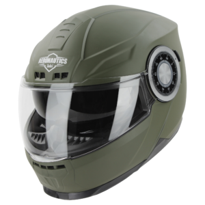 AERONAUTICS GLOSSY GREEN WITH INNER SUN SHIELD AND MEDIUM-END INTERIOR