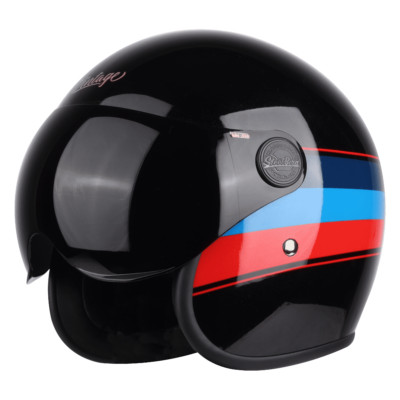 VINTAGE S1 GLOSSY BLACK WITH RED
