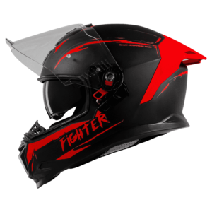 ISS FIGHTER F2 GLOSSY BLACK WITH RED