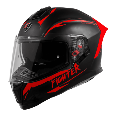ISS FIGHTER F2 GLOSSY BLACK WITH RED - Image 4