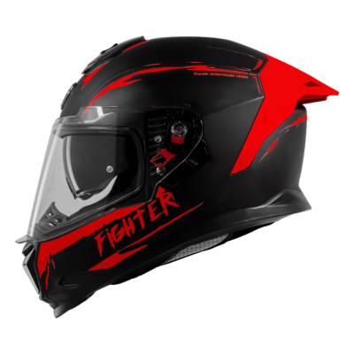 ISS FIGHTER F2 GLOSSY BLACK WITH RED - Image 2