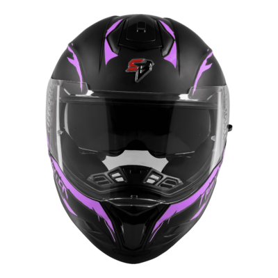 ISS FIGHTER F2 GLOSSY BLACK WITH PURPLE - Image 6