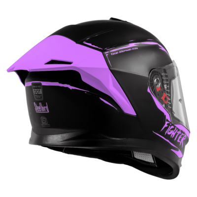 ISS FIGHTER F2 GLOSSY BLACK WITH PURPLE - Image 4