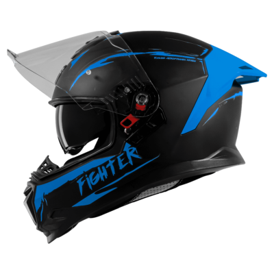 ISS FIGHTER F2 GLOSSY BLACK WITH BLUE