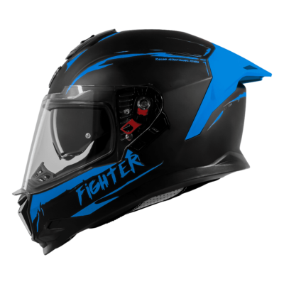 ISS FIGHTER F2 GLOSSY BLACK WITH BLUE - Image 2