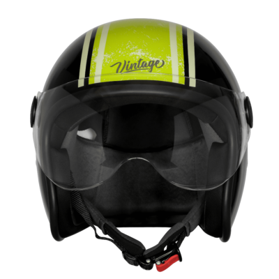 VINTAGE RACERS MAT BLACK WITH LIGHT GREEN - Image 2