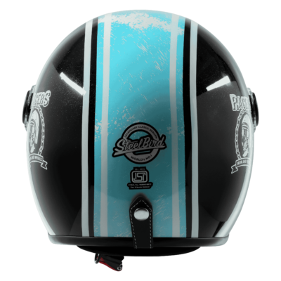 VINTAGE RACERS GLOSSY BLACK WITH LIGHT BLUE - Image 4