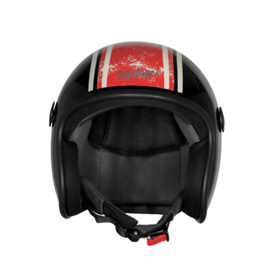 VINTAGE RACERS GLOSSY BLACK WITH LIGHT RED - Image 2