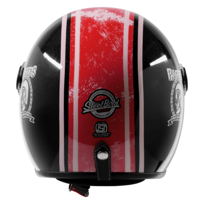 VINTAGE RACERS GLOSSY BLACK WITH LIGHT RED - Image 5