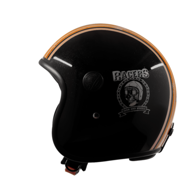 VINTAGE RACERS GLOSSY BLACK WITH ORANGE - Image 5
