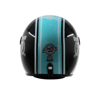 VINTAGE RACERS GLOSSY BLACK WITH LIGHT BLUE - Image 4