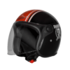 VINTAGE RACERS GLOSSY BLACK WITH LIGHT RED