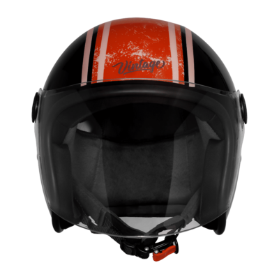 VINTAGE RACERS GLOSSY BLACK WITH LIGHT RED - Image 2