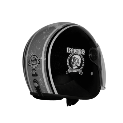 VINTAGE RACERS GLOSSY BLACK WITH GREY - Image 3