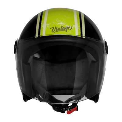 VINTAGE RACERS MAT BLACK WITH LIGHT GREEN - Image 3