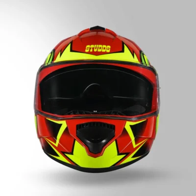STUDDS DRIFTER D1 DECOR RED AND YELLOW