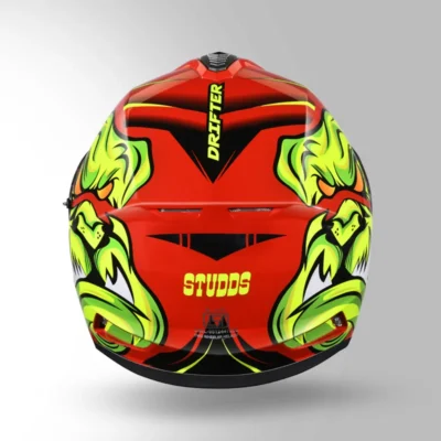 STUDDS DRIFTER D1 DECOR RED AND YELLOW - Image 2
