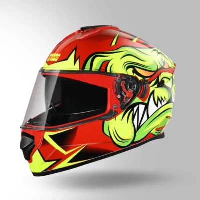 STUDDS DRIFTER D1 DECOR RED AND YELLOW - Image 3