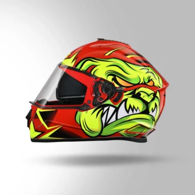 STUDDS DRIFTER D1 DECOR RED AND YELLOW - Image 5