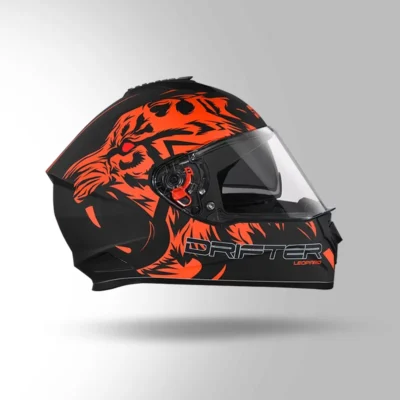 STUDDS DRIFTER D2 DECOR BLACK AND ORANGE - Image 2