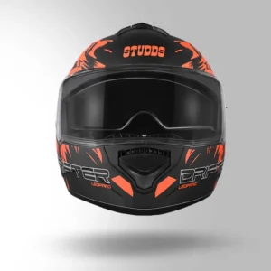 STUDDS DRIFTER D2 DECOR BLACK AND ORANGE
