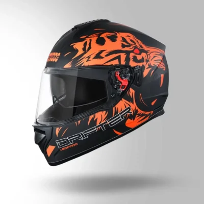 STUDDS DRIFTER D2 DECOR BLACK AND ORANGE - Image 5