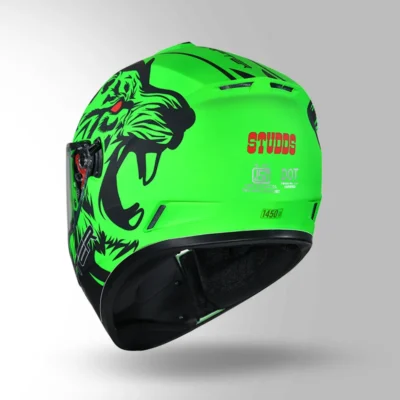 STUDDS DRIFTER D2 DECOR GREEN BLACK - Image 4