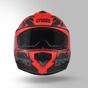 STUDDS DRIFTER D2 DECOR RED AND BLACK