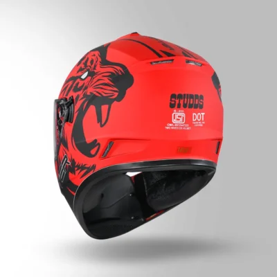 STUDDS DRIFTER D2 DECOR RED AND BLACK - Image 2