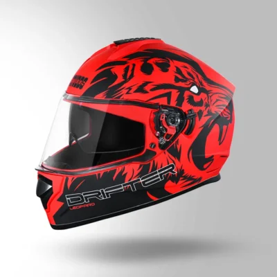 STUDDS DRIFTER D2 DECOR RED AND BLACK - Image 3