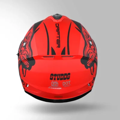 STUDDS DRIFTER D2 DECOR RED AND BLACK - Image 5