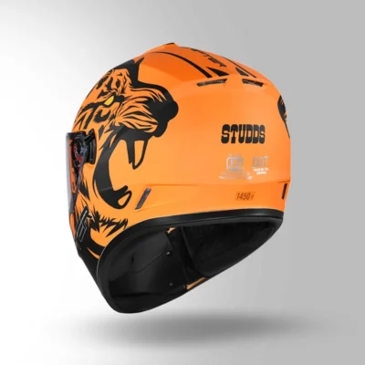 STUDDS DRIFTER D2 DECOR ORANGE AND BLACK - Image 5