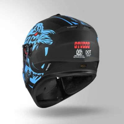STUDDS DRIFTER D2 DECOR BLACK AND BLUE - Image 2