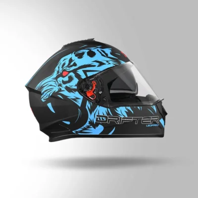 STUDDS DRIFTER D2 DECOR BLACK AND BLUE - Image 4