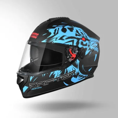 STUDDS DRIFTER D2 DECOR BLACK AND BLUE - Image 5