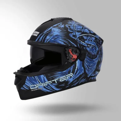 STUDDS DRIFTER D3 DECOR BLACK AND BLUE - Image 3