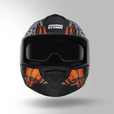 STUDDS DRIFTER D3 DECOR BLACK AND ORANGE