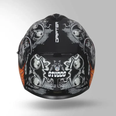 STUDDS DRIFTER D3 DECOR BLACK AND ORANGE - Image 2